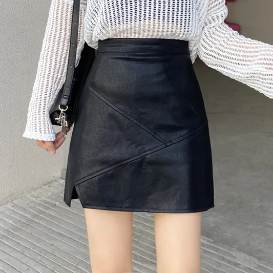 High Waist A-line Short Skirt for Women
