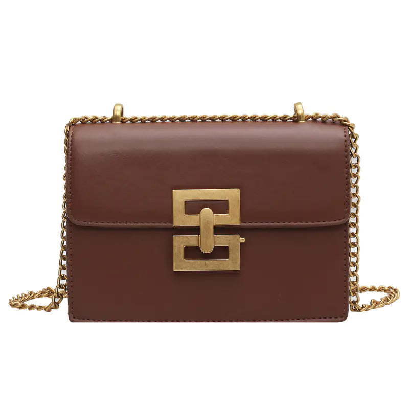 Retro European American Handbags with Chain Detail