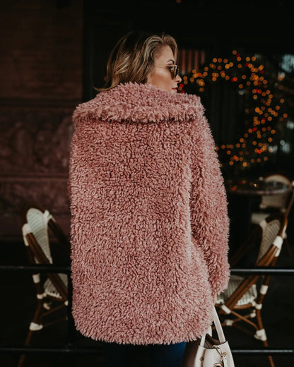 Long Faux Fur Coat for Women - Autumn Winter Fashion