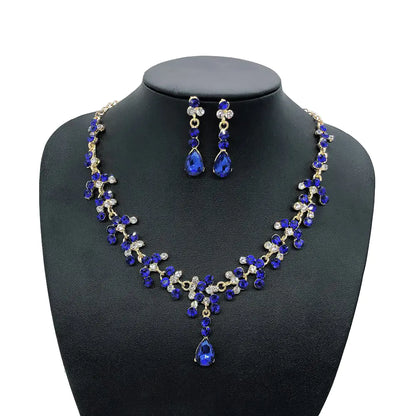 High-End European American Jewelry Set with Necklace & Earrings