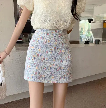 High Waist A-line Skirt for Women's Summer Wear