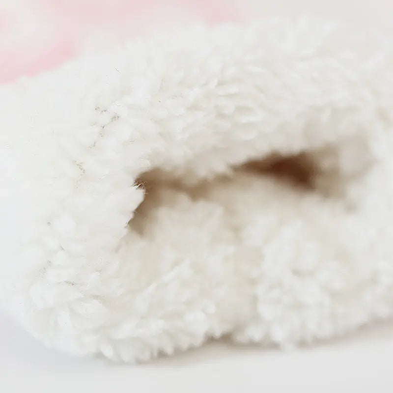 Touchscreen Gloves, Double-Layered Warm Knitted Mittens