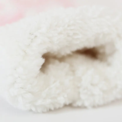 Touchscreen Gloves, Double-Layered Warm Knitted Mittens