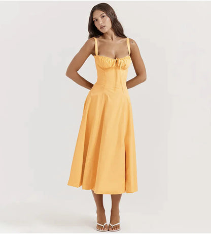 Sling Back Overknee Dress