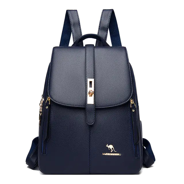 Fashion Leather Backpacks for Women and Girls